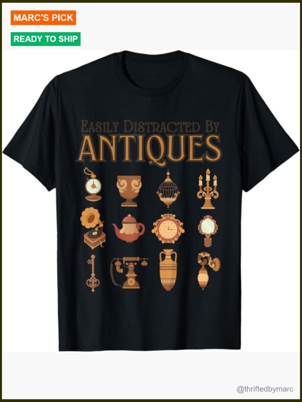 Vintage Antique Thrifting T-Shirt Cotton Tee